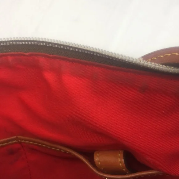 Dooney & Bourke Khaki Tan Nylon Collection Adjustable Shoulder Crossbody Bag - Picture 14 of 16